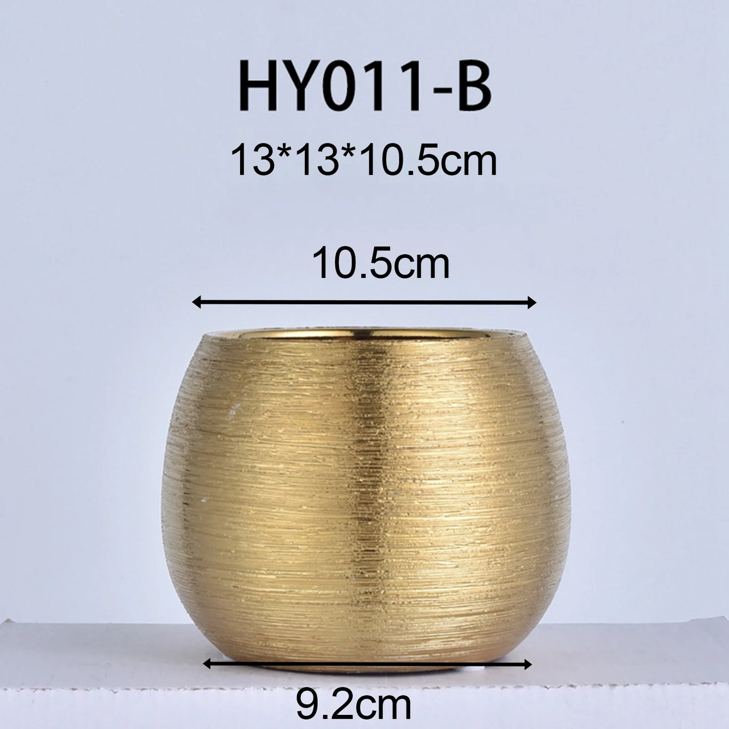 Brushed Golden Flower Pot