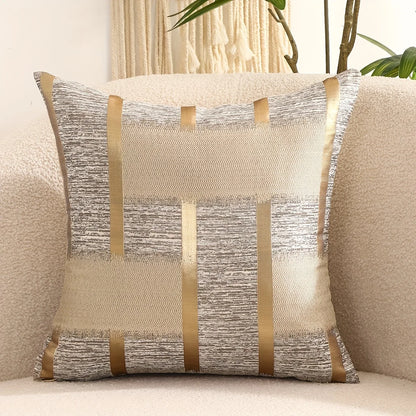Gold Silk Pillow Cover