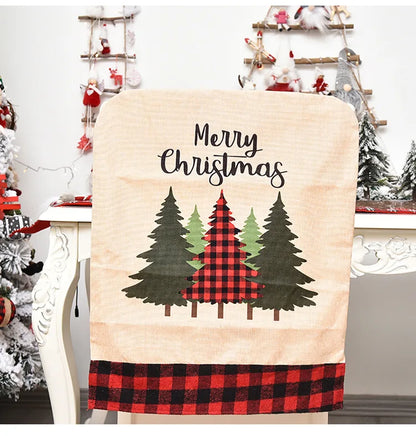 Christmas Embroidered Chair Cover