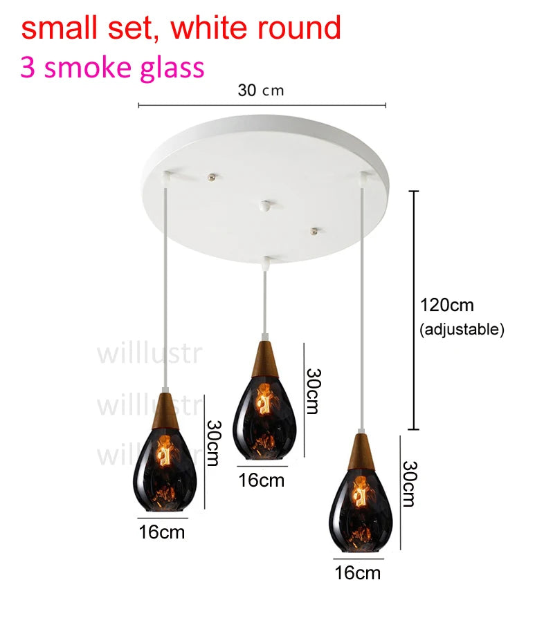 Aquatex Glass Pendant Light