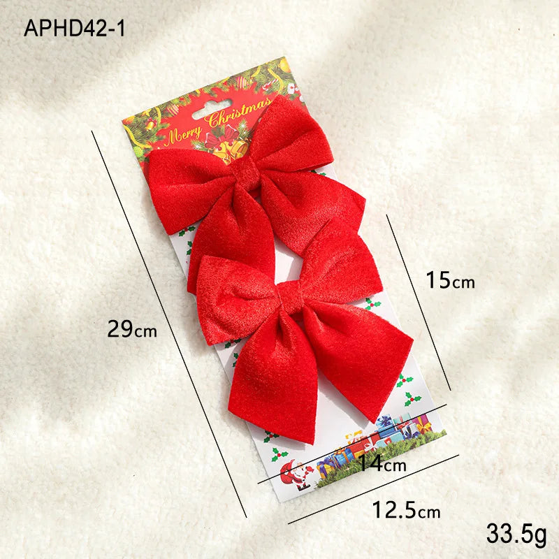 Christmas Velvet Red Bow