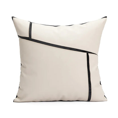 Black Plush Throw Pillow Cover