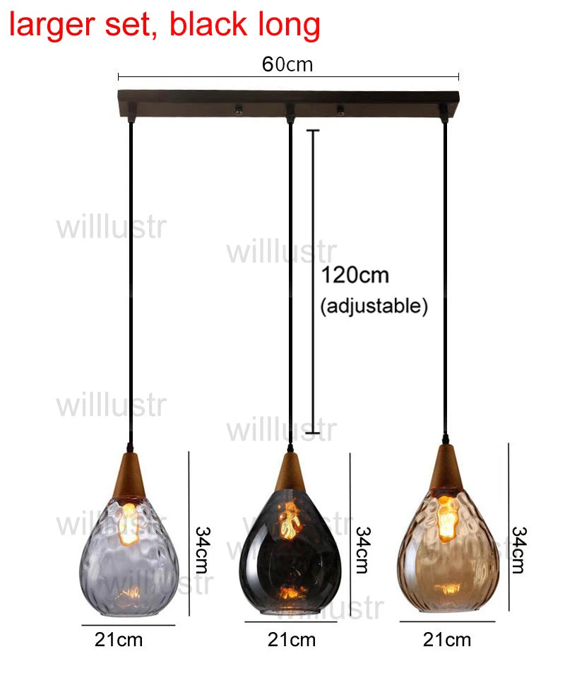 Aquatex Glass Pendant Light