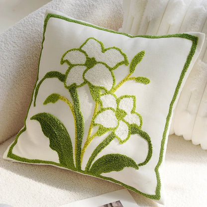 Green Flying Bird Throw Pillow Cover