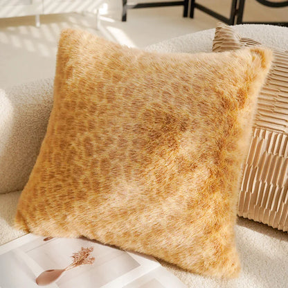 Brown Cream Throw Pillow Cover