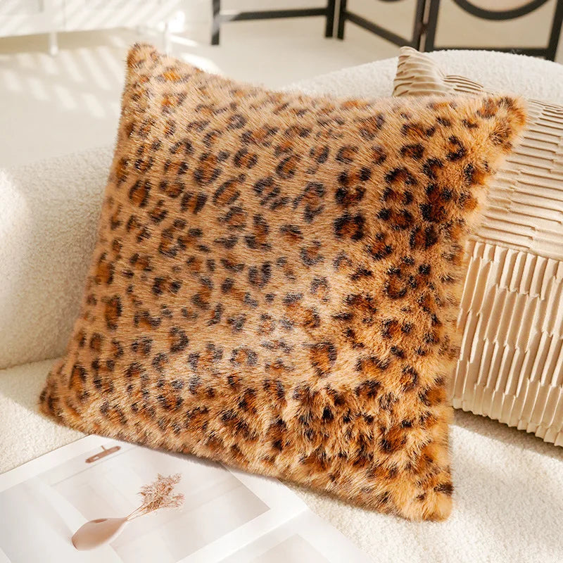 Brown Cream Throw Pillow Cover