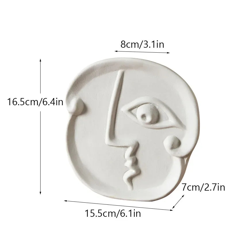 Abstract Human Face Vase