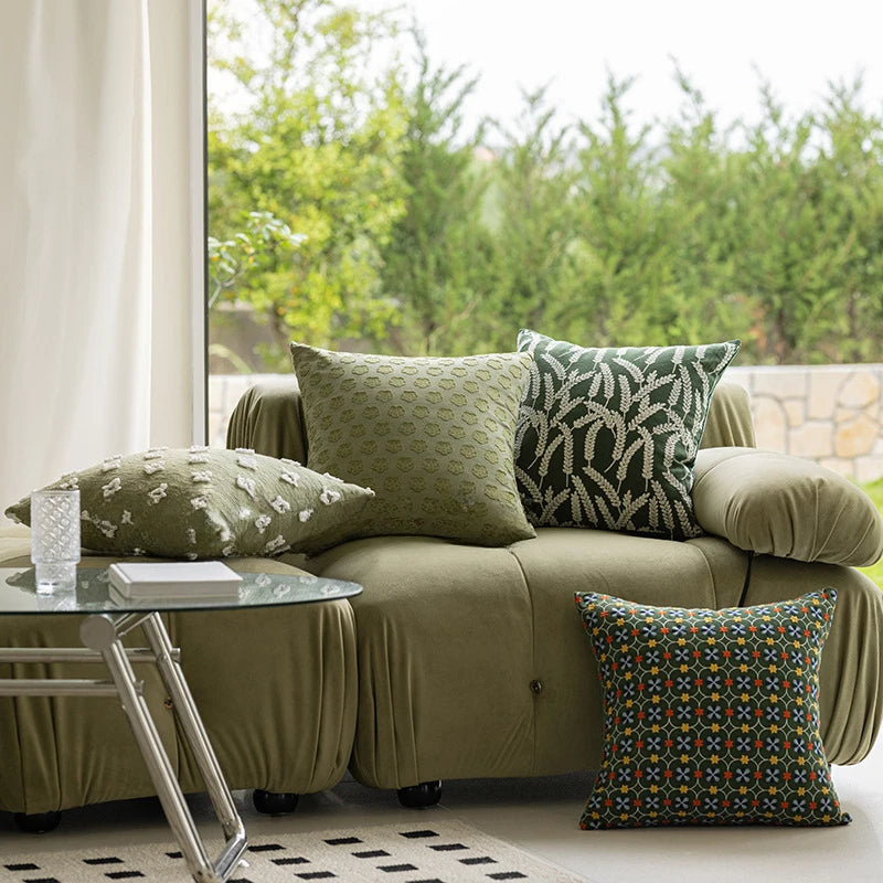 Pastoral Plant Throw Pillow Cover