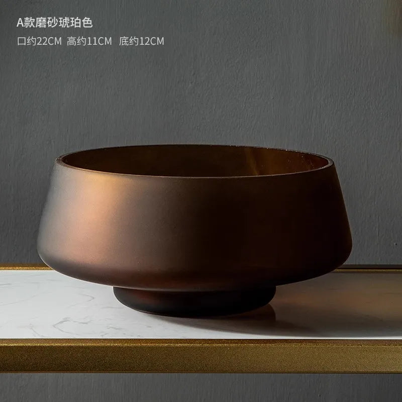 Light Luxury Frosted Glass Vase