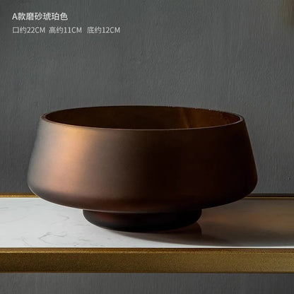 Light Luxury Frosted Glass Vase