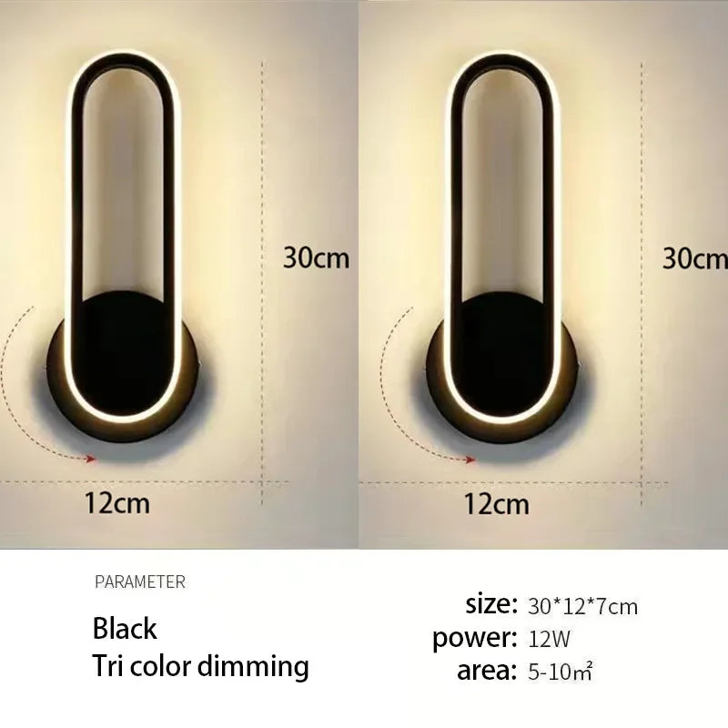 Modern Rotatable LED Wall Sconce