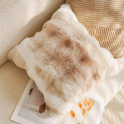 Brown Cream Throw Pillow Cover