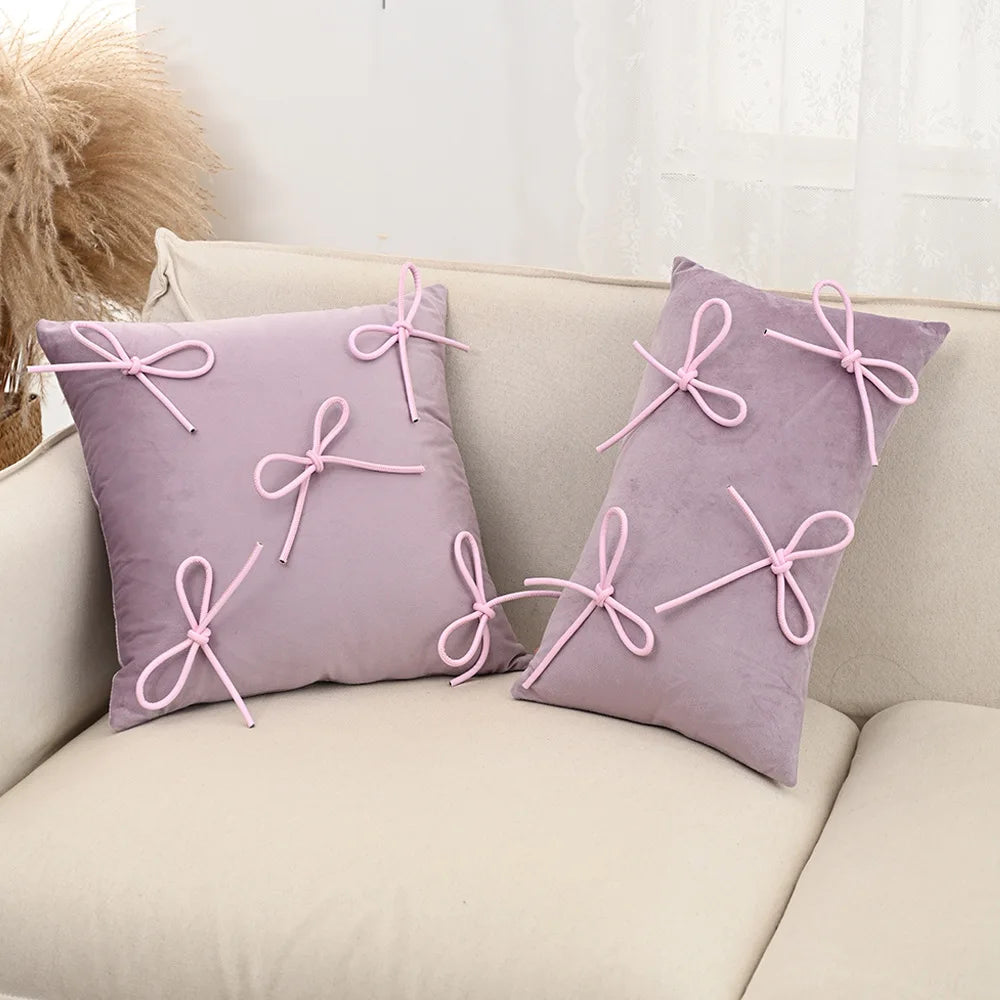 Bow Throw Pillow Cover