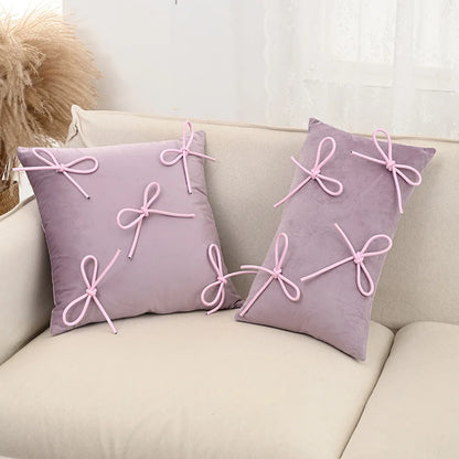 Bow Throw Pillow Cover