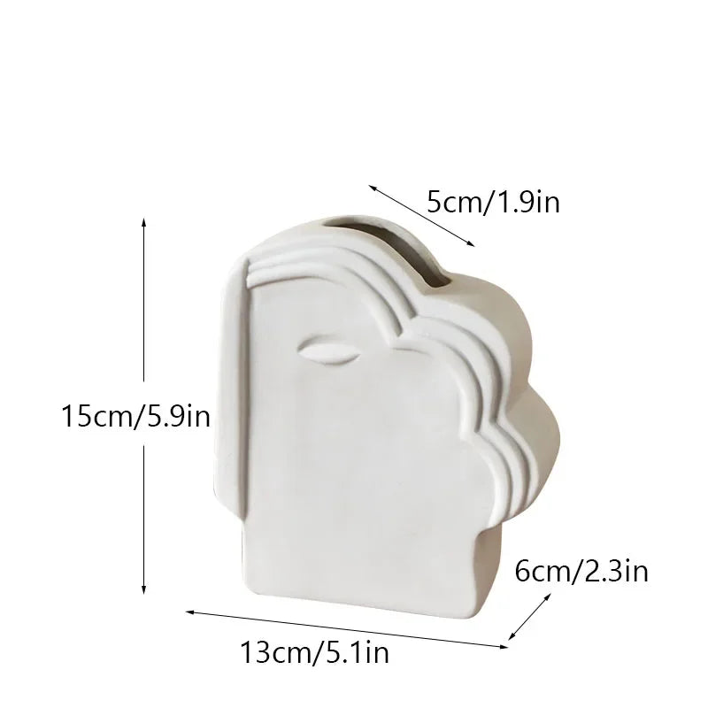 Abstract Human Face Vase