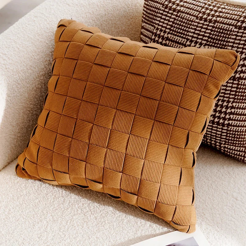 Retro Simple Throw Pillow Cover