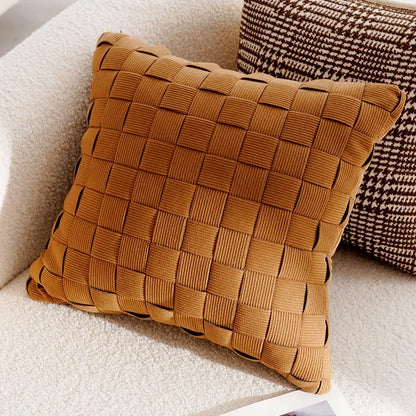 Retro Simple Throw Pillow Cover