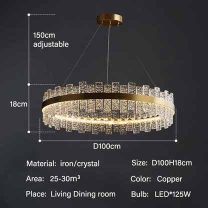 Luxury Crystal Pendant Light