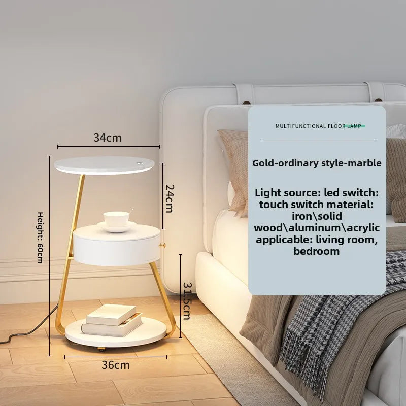 Bedside Table With Wireless Charger