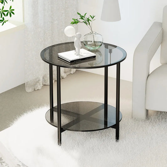 LUVODI Tempered Glass Coffee Table