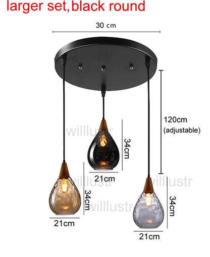 Aquatex Glass Pendant Light