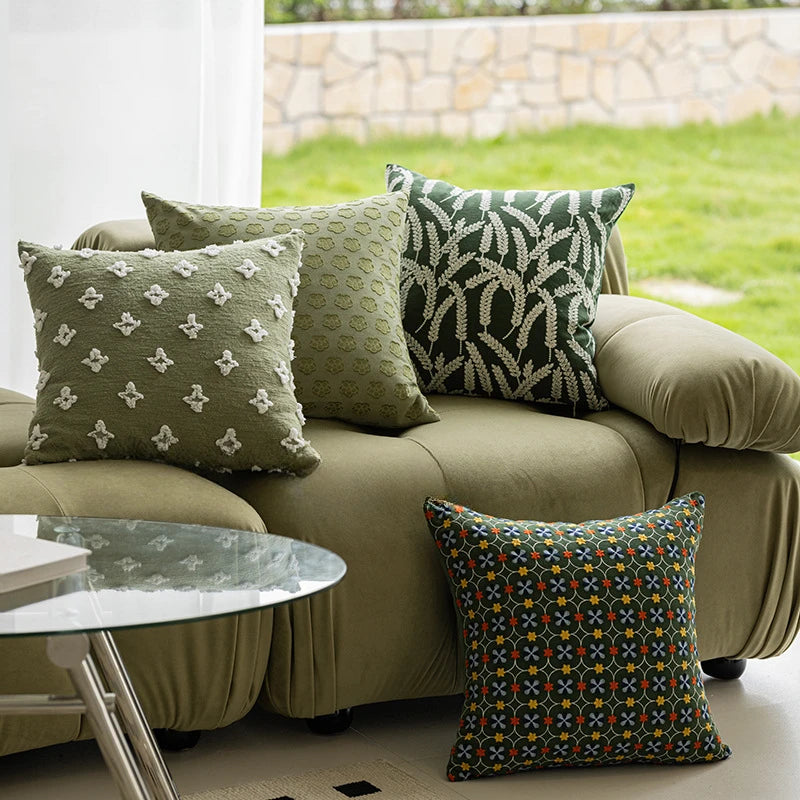 Pastoral Plant Throw Pillow Cover