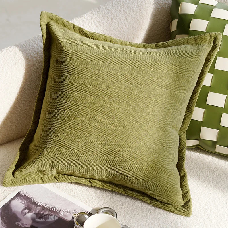 Green Flying Bird Throw Pillow Cover