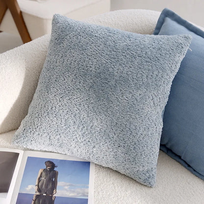 Blue Flower Throw Pillow