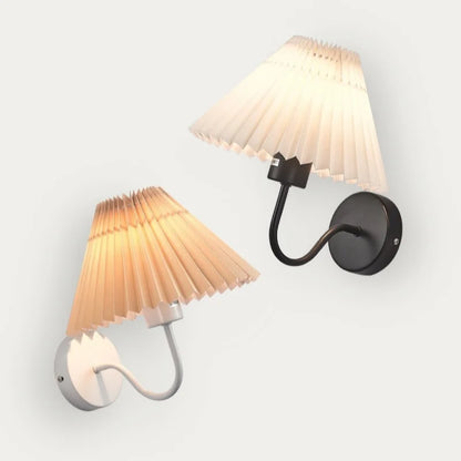 Fan-shaped Pleated Wall Lamp