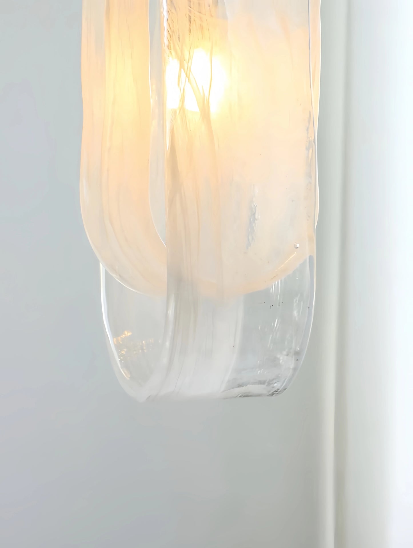 Modern Glass Hanging Art Chandelier