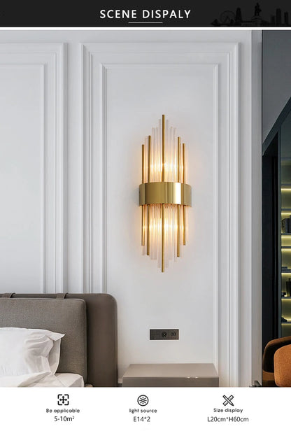 Luxury Crystal Wall Lamp