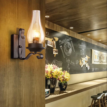 Retro Industrial Iron Wall Lamp