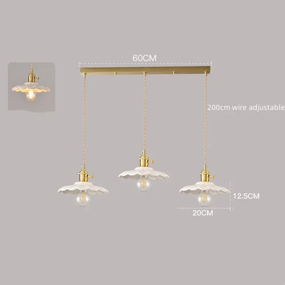 White Ceramic Pendant Light