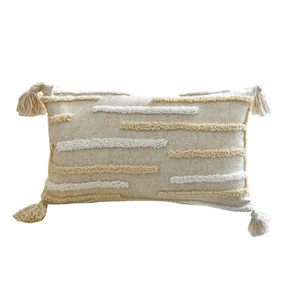 Tassel Ethnic Moroccan Style Throw Pillow Cover