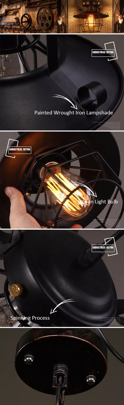 Industrial Style Pendant Light