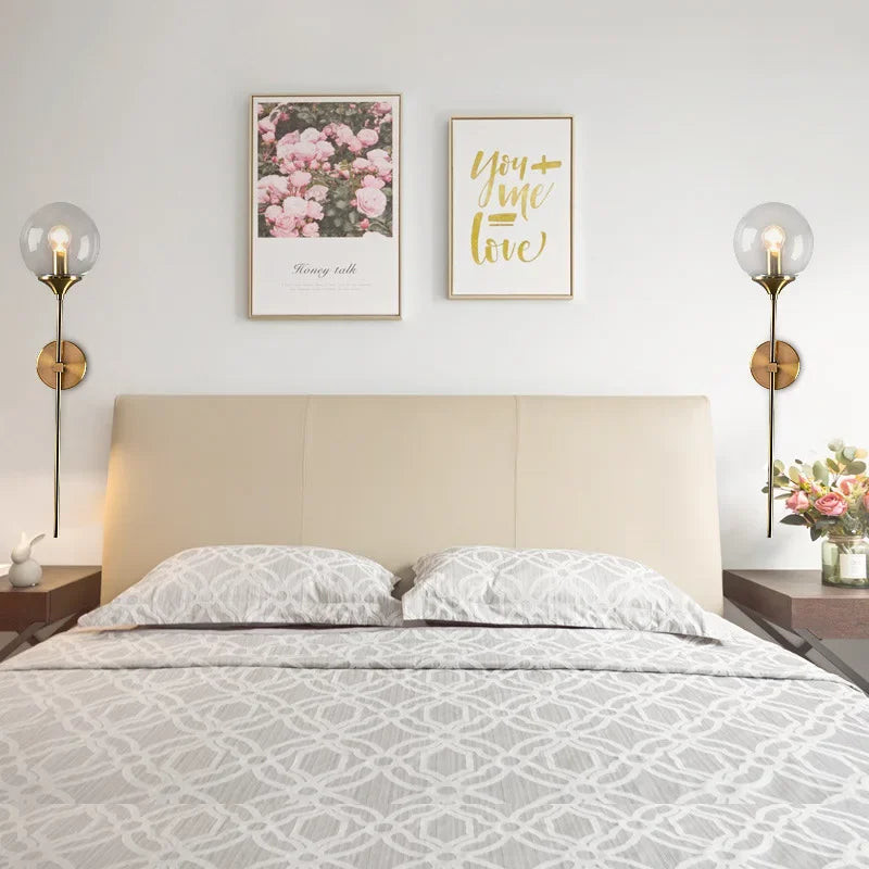 Modern Ball Glass Sconce