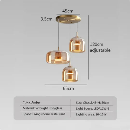 Modern Glass Pendant Light