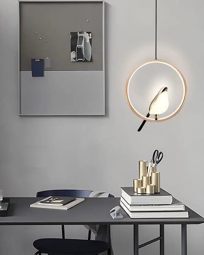 Magpie Bird LED Pendant Light