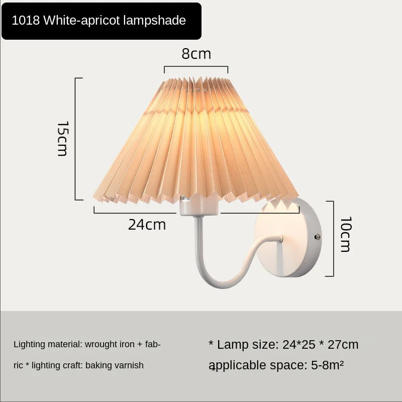 Fan-shaped Pleated Wall Lamp