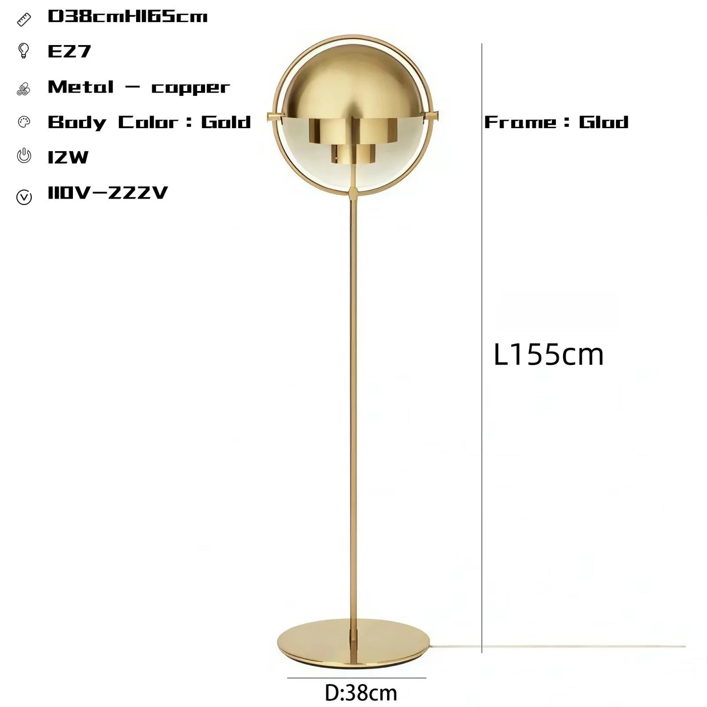 Modern Gubi Floor Lamp