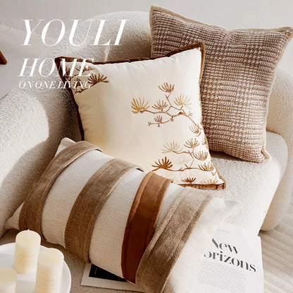 Retro Simple Throw Pillow Cover