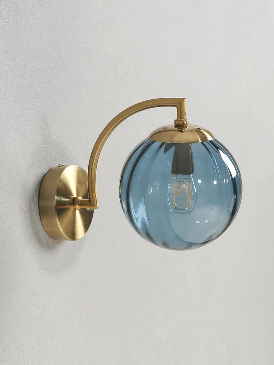 Color Glass Wall Light