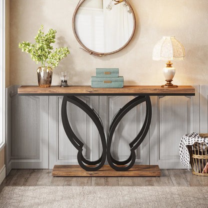 Butterfly Rustic Console Table