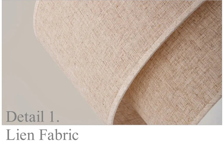 Double Linen Pendant Light
