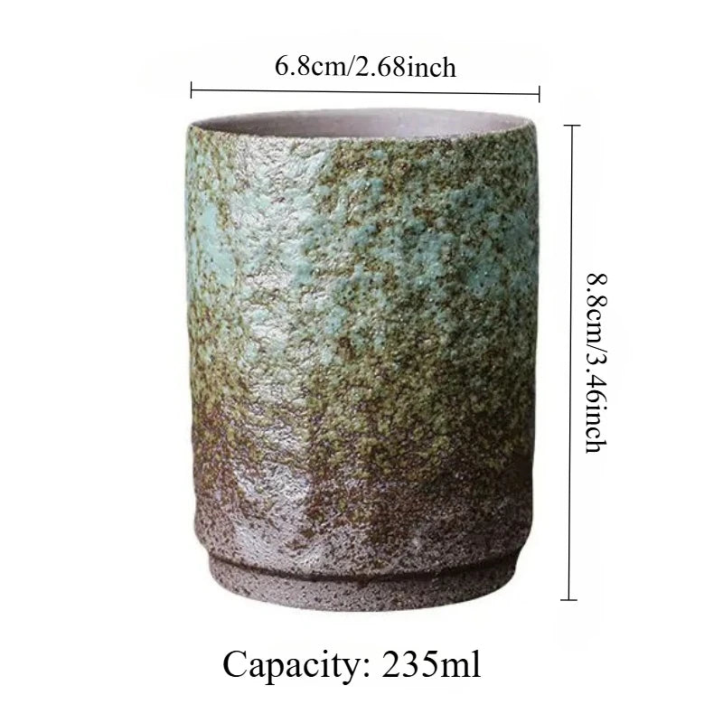 Vintage Handmade Chinese Ceramic Mug