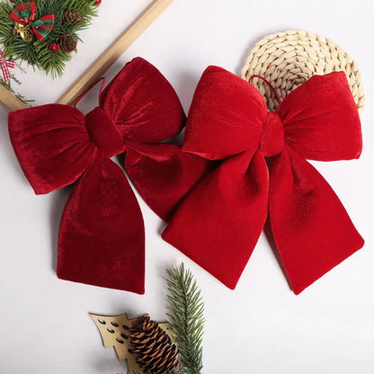Christmas Velvet Red Bow