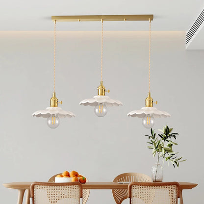 White Ceramic Pendant Light