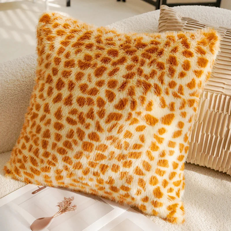 Brown Cream Throw Pillow Cover