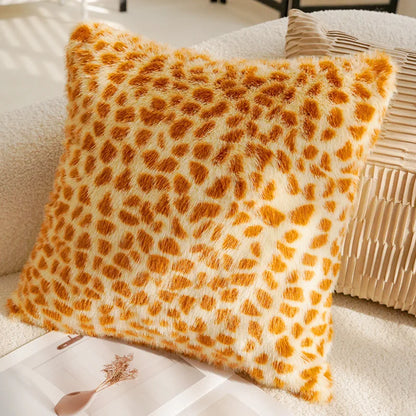 Brown Cream Throw Pillow Cover