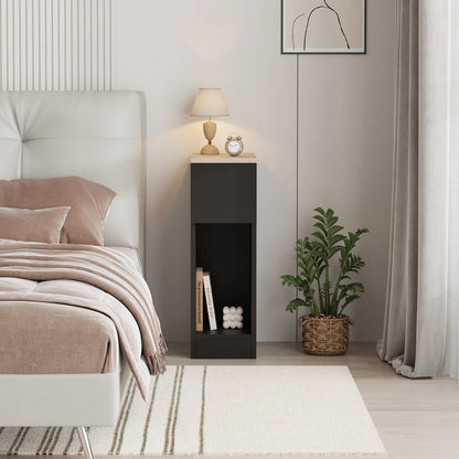 Modern Slim Tall Bedside Table